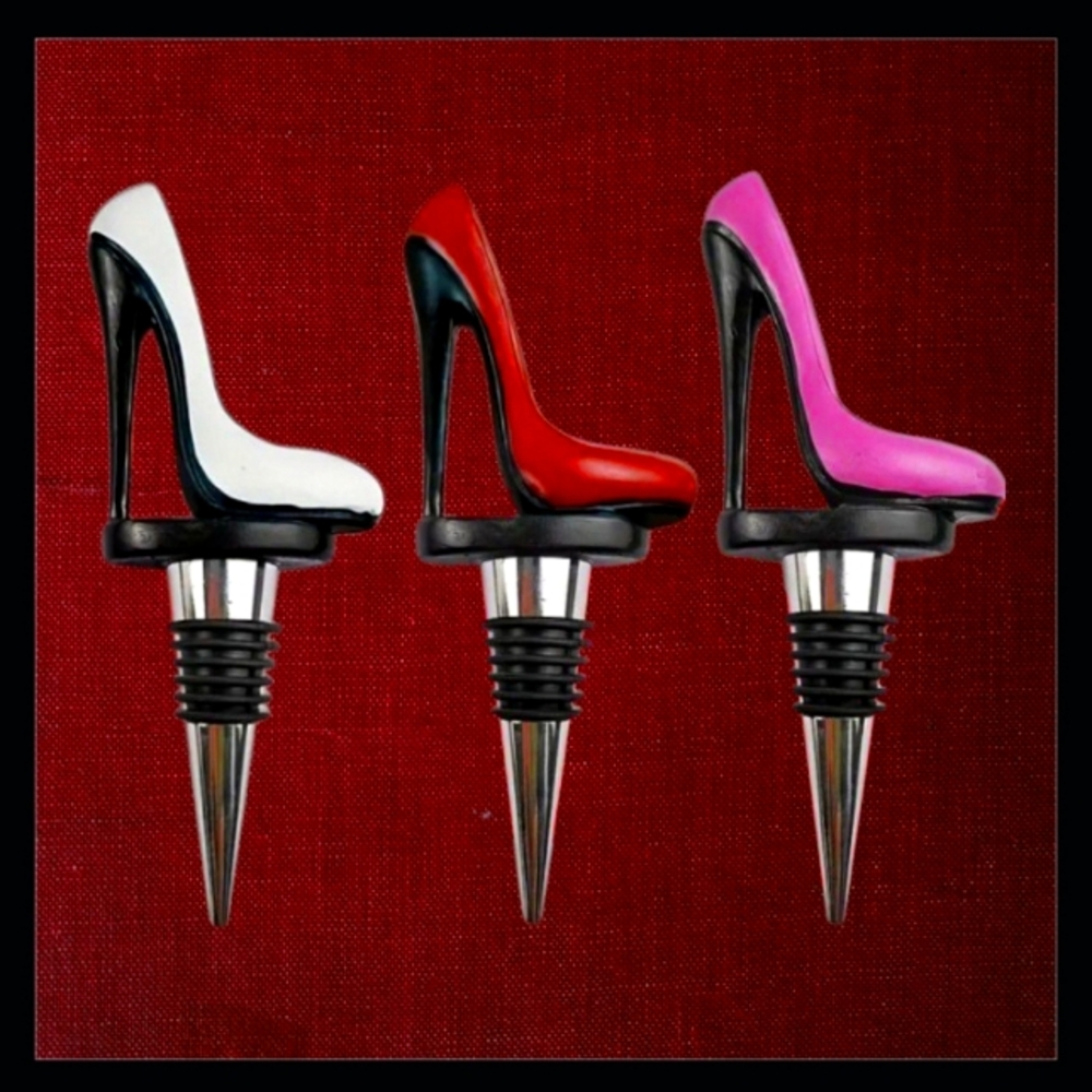High Heel Wine Bottle Stoppers - Set of 3